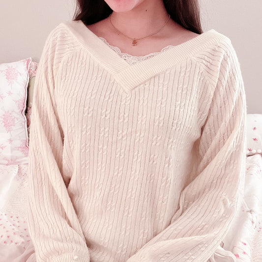 axes femme cream sweater