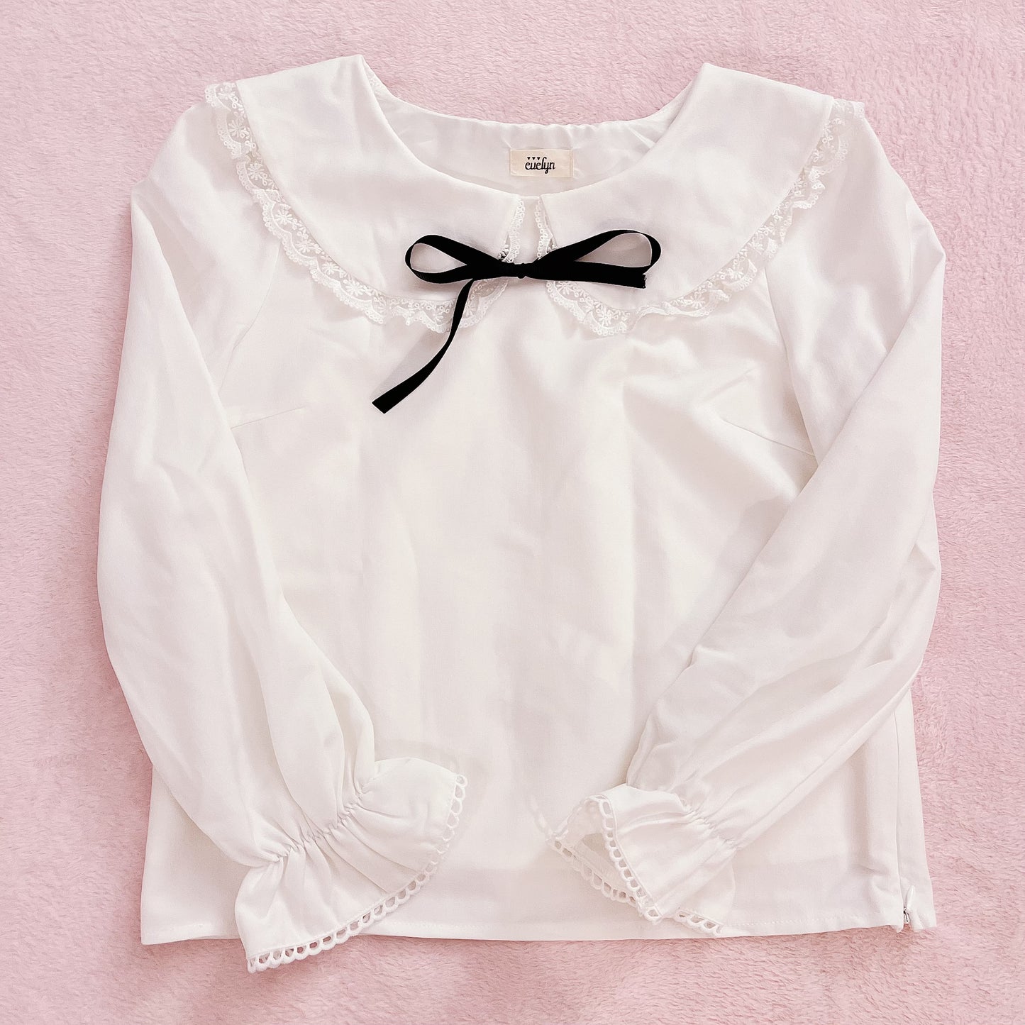 evelyn white blouse