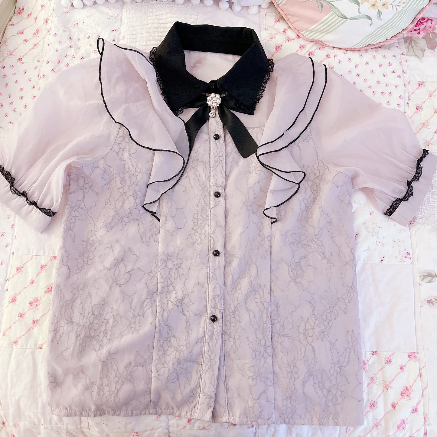 rojita floral lace blouse