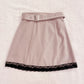 ank rouge mauve belted skirt