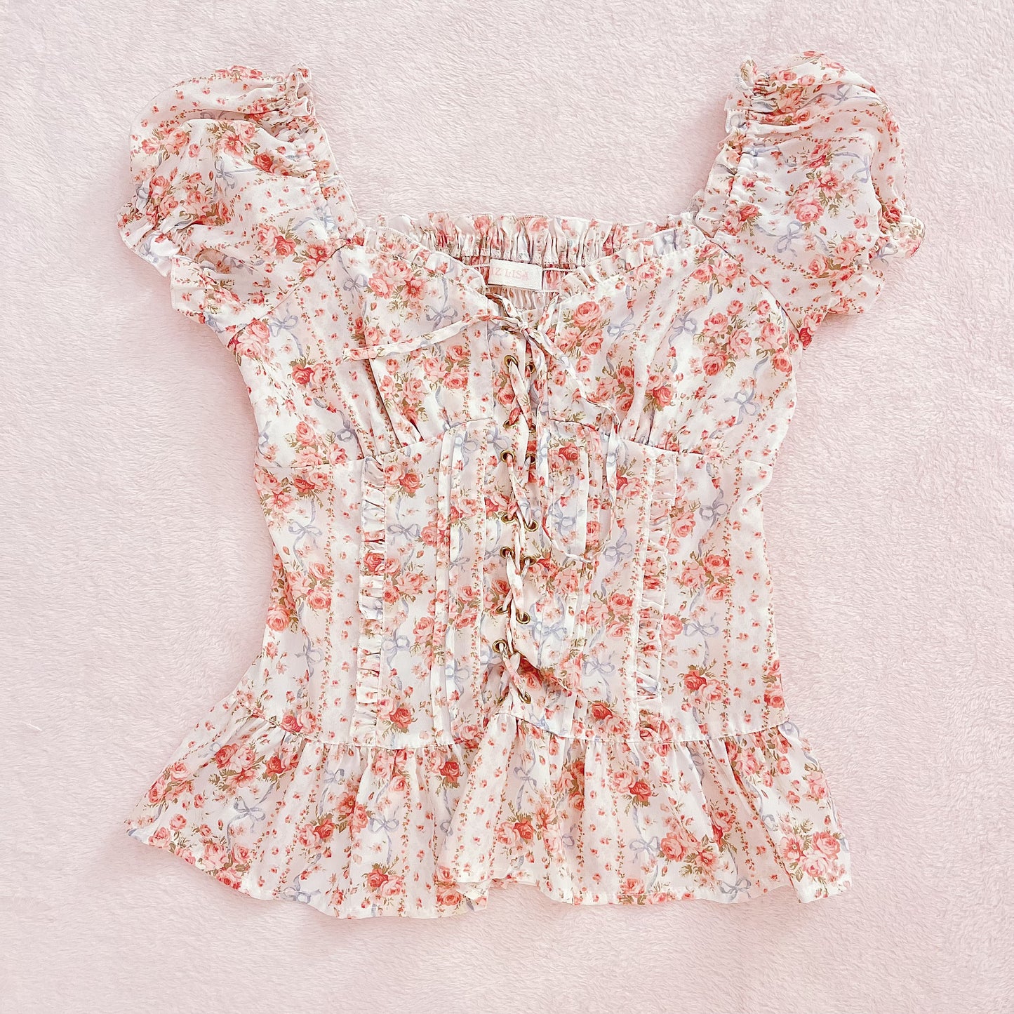 Liz Lisa floral bustier top