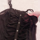 ruched mini baby doll dress
