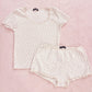 brandy melville white floral set
