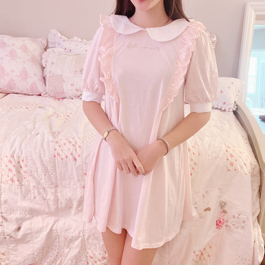 pink babydoll dress
