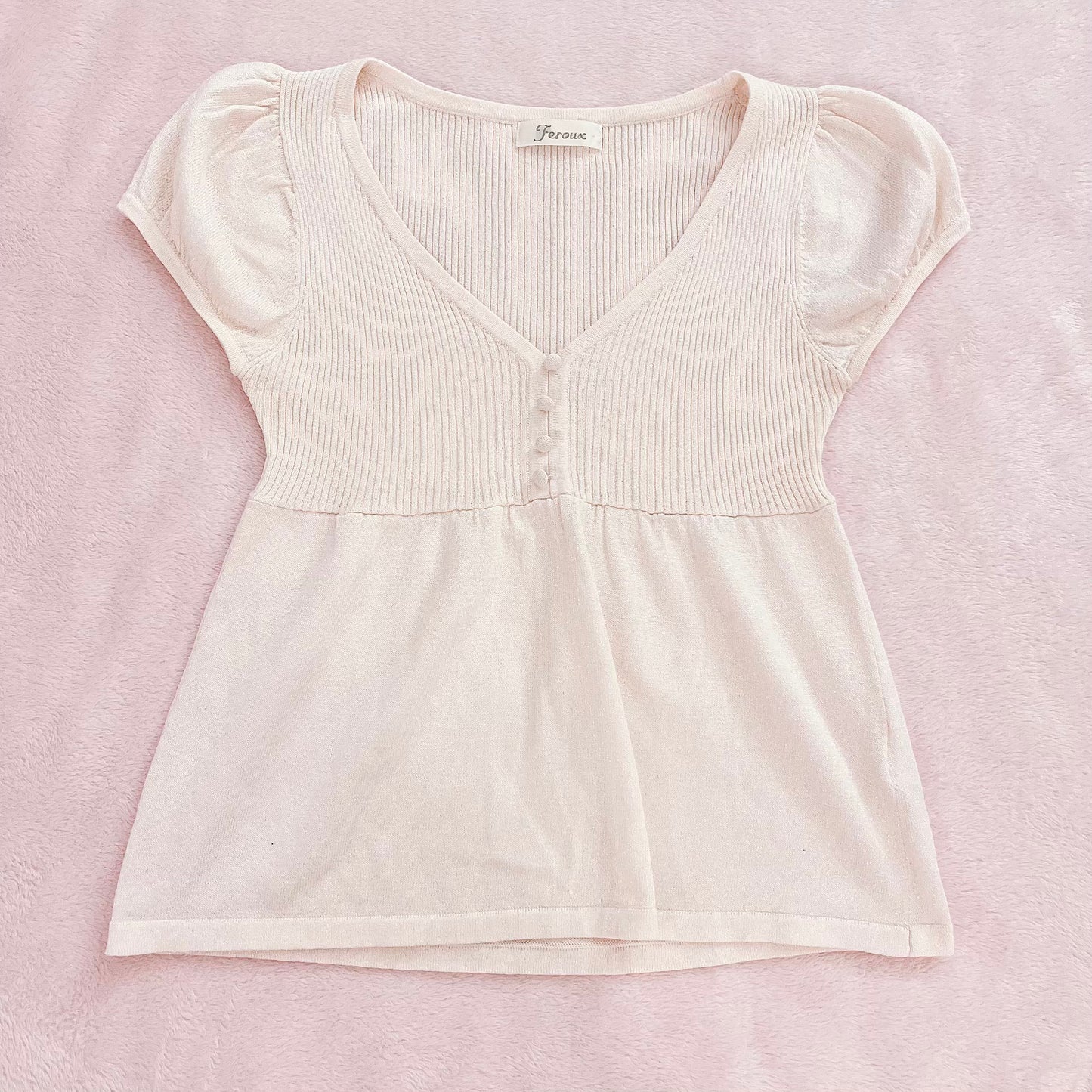 pink babydoll top