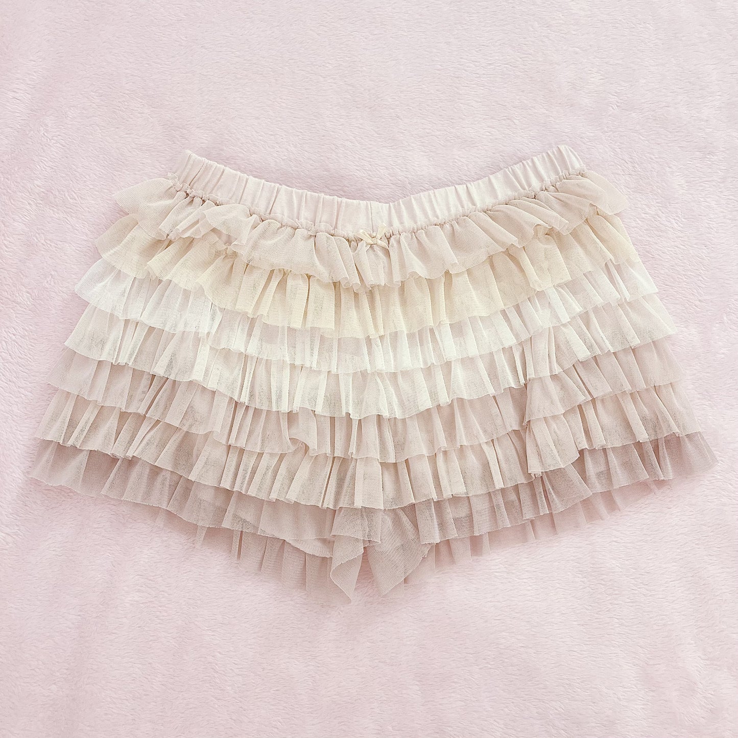 cream ruffle bloomers