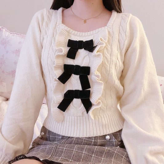 ank rouge cable knit sweater