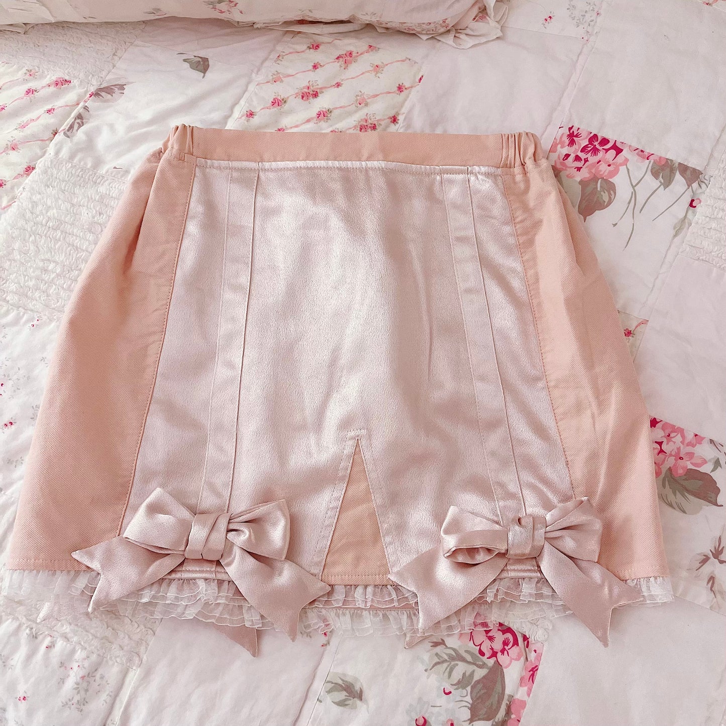 satin ribbon skirt