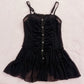 ruched mini baby doll dress