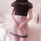 ank rouge mauve belted skirt