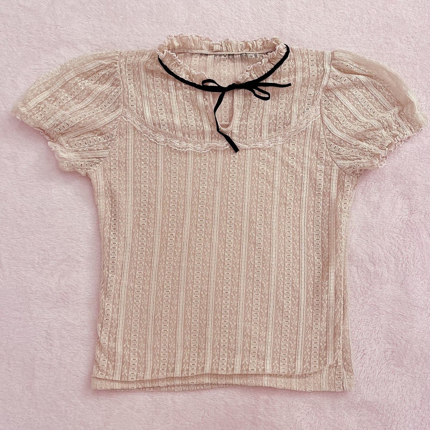 ank rouge cream knit top